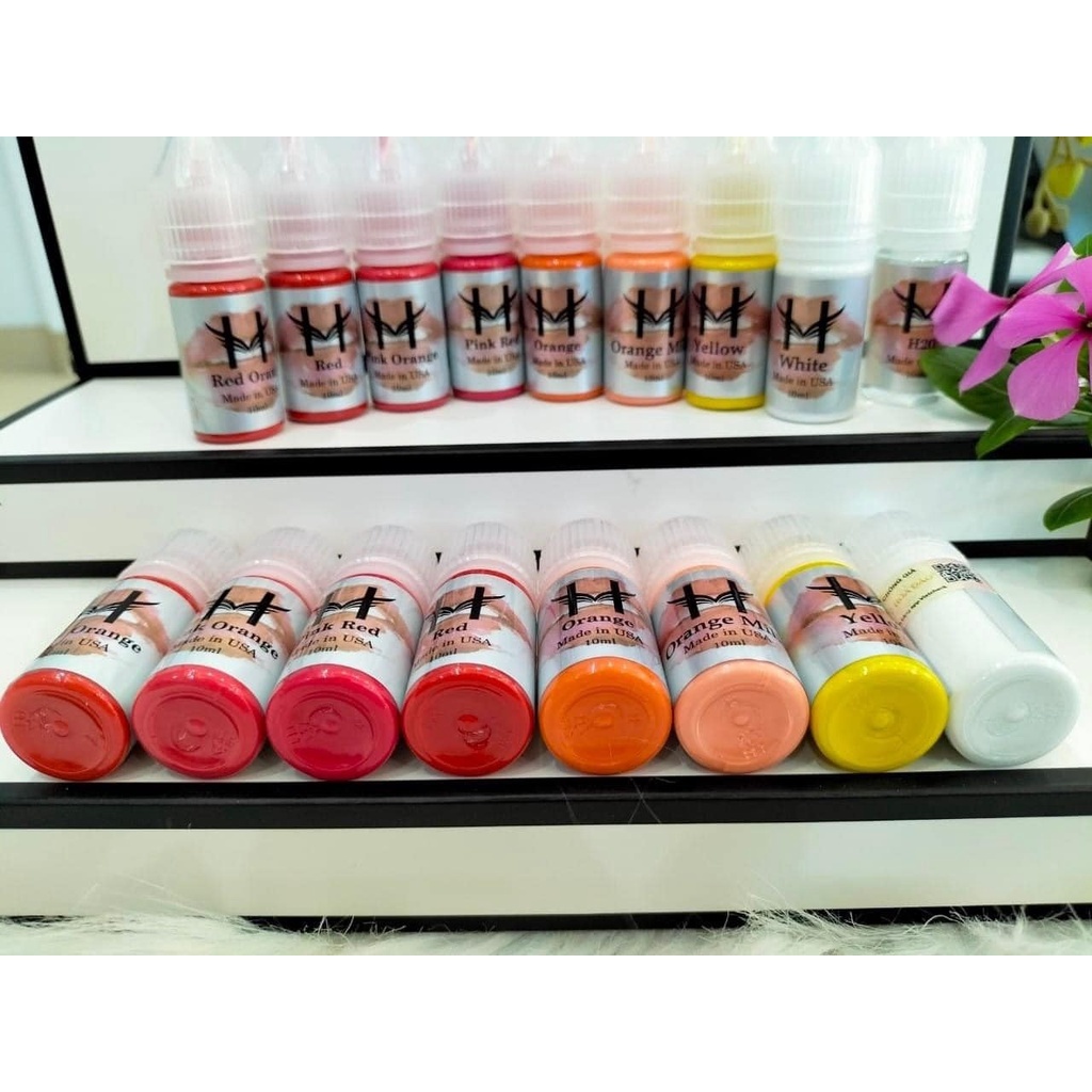 Mực bong đậm Hoa đào, hoa tít_Mực phun xăm_10ml,5ml