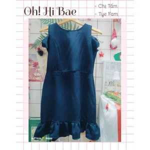 Đầm công sở đuôi cá, đầm ôm tay nơ (sẵn)
