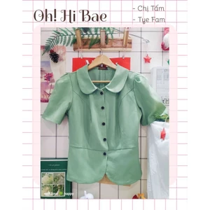 Áo vest tay ngắn cổ sen (sẵn)