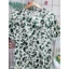 Đầm babydoll hoa cổ v