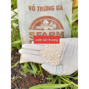 Gói 1kg Vỏ Trứng Gà Sfarm Đã Xử Lý size 2_3mm, Cung cấp Can.xi cho Cây, Cân Bằng Ph Đất