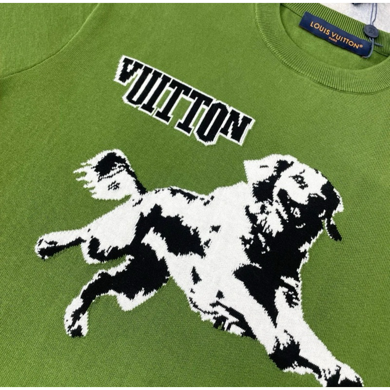 ⚡️[Hight Quality] Áo Phông Lu1s Vu11on X Yakoi Kusama Shirts-Điểm Nhấn Chú Chó Hề Hước Siêu Kinh Điển Street Wear Nam Nữ