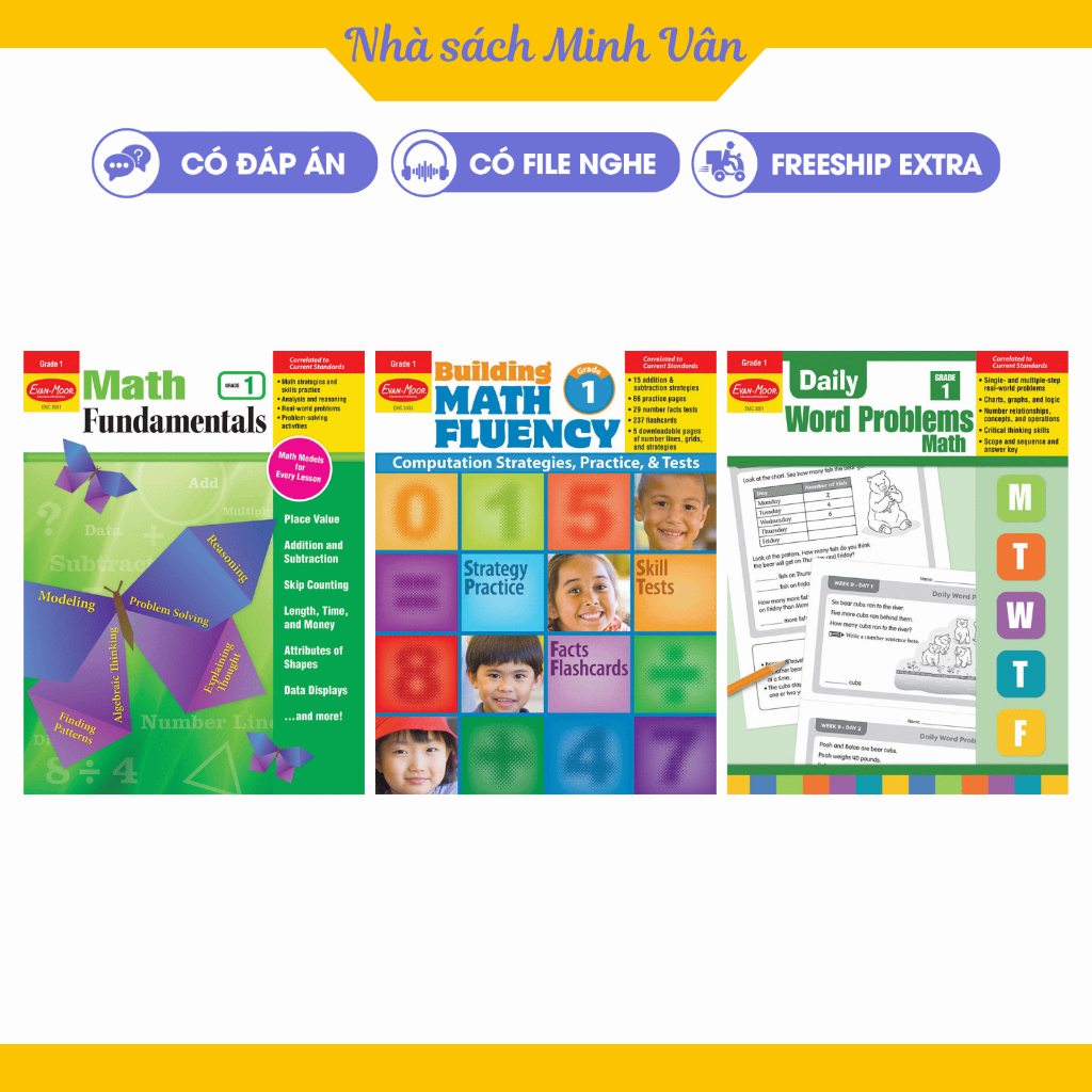 Sách - Preschool math - bộ 3 toán tiếng anh cho bé 5-6 tuổi - có đáp án ...