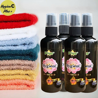 Combo 5 Chai Xịt Xả Vải Khô HygienC Plus 100ml Giữ Hương Thơm Lâu Trên Quần Áo.