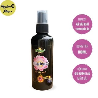 Combo 5 Chai Xịt Xả Vải Khô HygienC Plus 100ml Giữ Hương Thơm Lâu Trên Quần Áo.