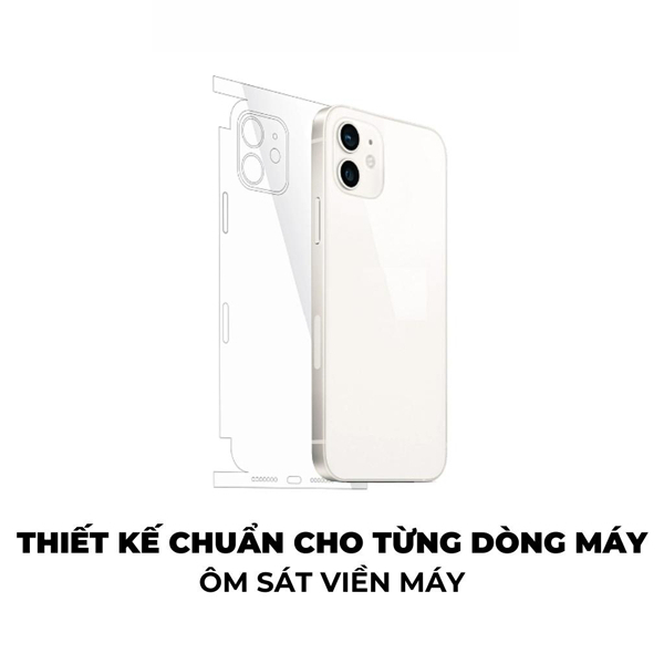 Miếng dán PPF trong suốt mặt sau full viền dành IPhone 17Promax 17Pro 17Air 17 11 12 13 14 15 16Seri