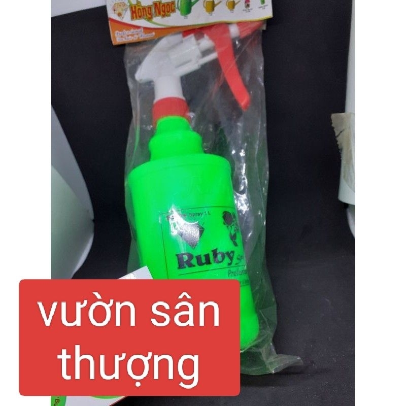 Bình Tưới Tổng Thể Tích 1l Ruby, Tưới Cây, Rau, Củ, Quả, Cây Cảnh, Xịt Nước Đa Công Dụng, Màu Ngẫu Nhiên
