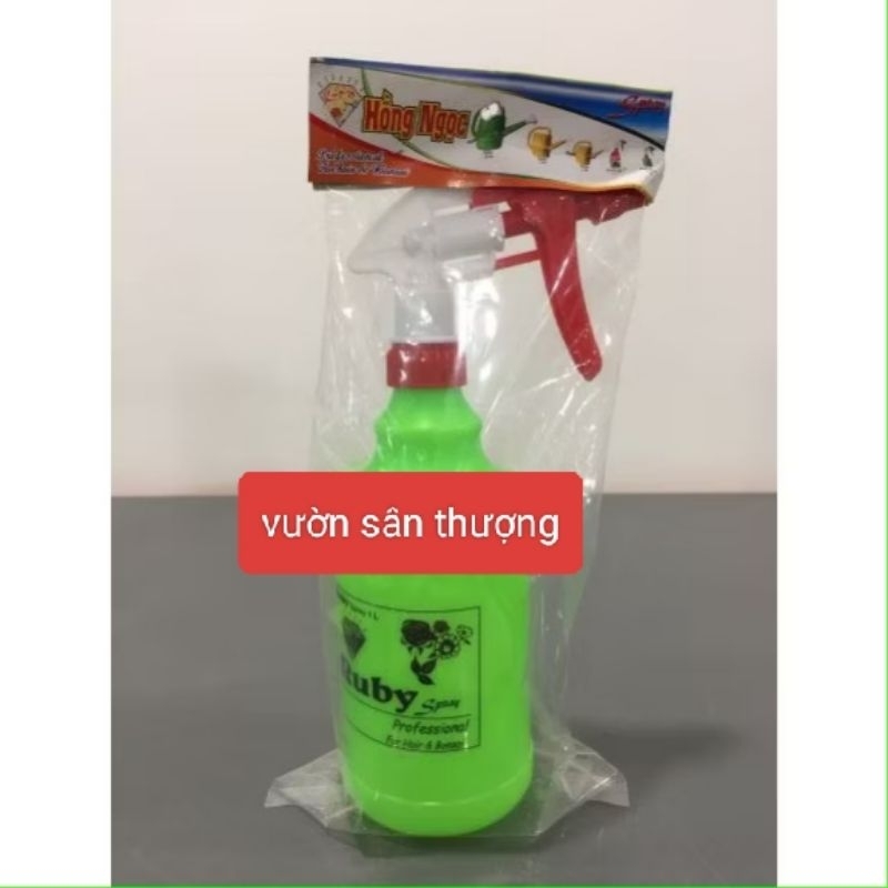 Bình Tưới Tổng Thể Tích 1l Ruby, Tưới Cây, Rau, Củ, Quả, Cây Cảnh, Xịt Nước Đa Công Dụng, Màu Ngẫu Nhiên