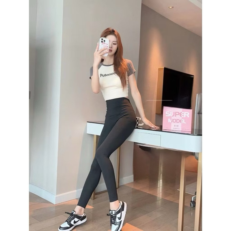 Quần legging 6.0 định hình nâng mông cạp cao co giãn 4 chiều fullbox