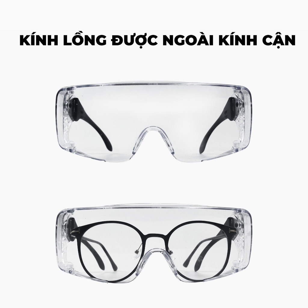 Ảnh Kính chắn bụi đi đường ANDU EYEWEAR chống tia UV, hạn chế bám hơi nước chất liệu nhựa cao cấp 4