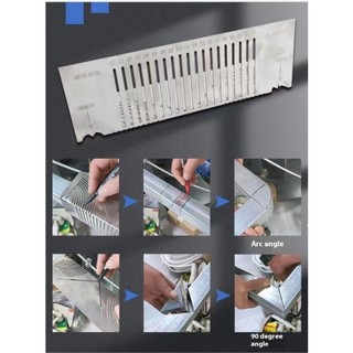 Thước bo góc hộp + Tặng bút. Dày 1.2mm-2mm, đã xử lý cạnh sắc. Hàng chất lượng cao