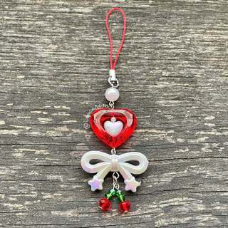 Móc Khóa 𝐂𝐡𝐞𝐫𝐢𝐬𝐡 - Móc Khóa Handmade, Dây Treo Điện Thoại, Túi Xách Màu Đỏ Dễ Thương Tết by Carem