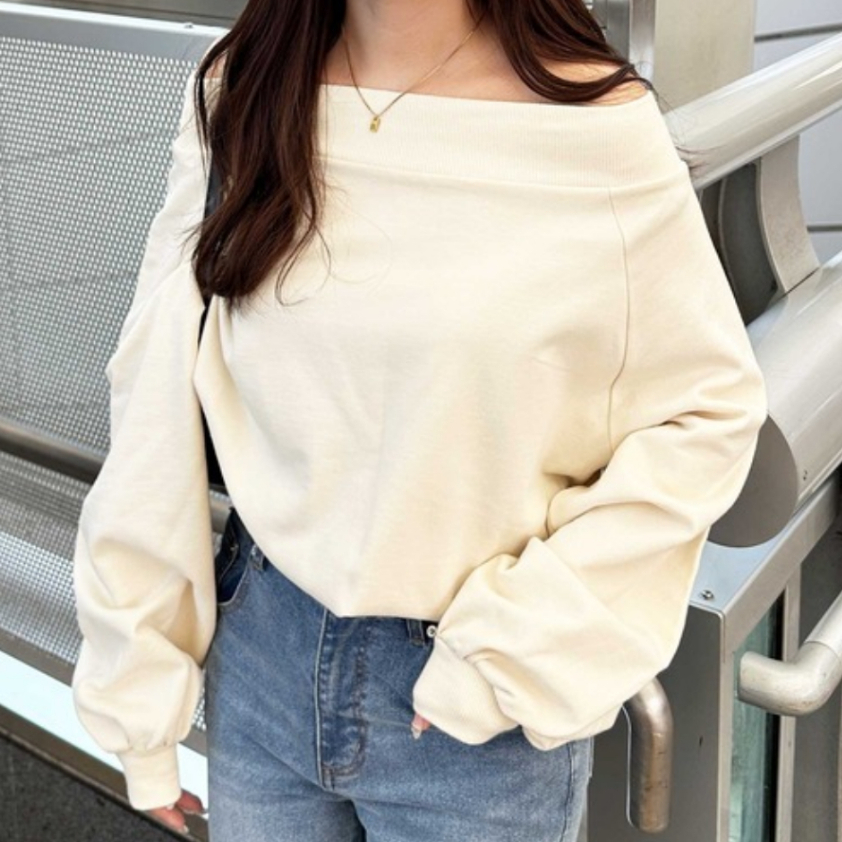 Áo Sweater Nữ Trễ Vai, Lệch Vai Vải Nỉ 2 Da Cao Cấp Mùa Thu Đông Mặc 2 Kiểu 2025 - UNISEX SSL