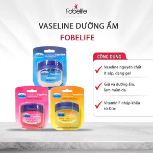 Sáp Dưỡng Da Vaseline Fobelife Không Màu, Dưỡng Ẩm Giữ Ẩm Giảm Tình Trạng Da Khô Nứt Nẻ N2