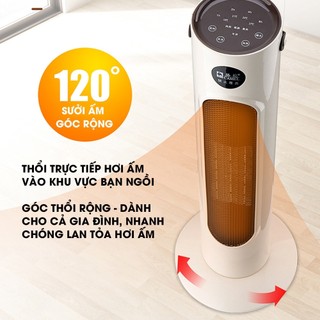 [Chính Hãng] Quạt Sưởi Gốm CAMEL Điều Khiển Từ Xa, Không Gây Khô Da, Không Đốt Oxy, An Toàn 100%