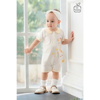 La pomme AW2024 Body cộc tay La Pomme Đảo Xanh Kỳ Thú cho bé