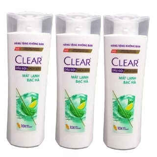(70g)/ Chai Combo 3 chai dầu gội đầu clear bạc hà