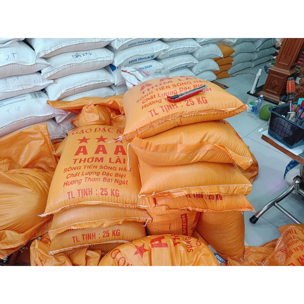 10kg Thơm Lài Sông Hậu - Dẻo nhiều, mềm cơm