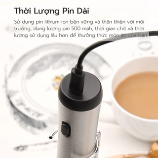 Máy Đánh Trứng Youpin Cliton Sữa Tạo Bọt Cà Phê Hoạt Động Điện Cấp Thực Phẩm Có/ Không Có Giá Đỡ