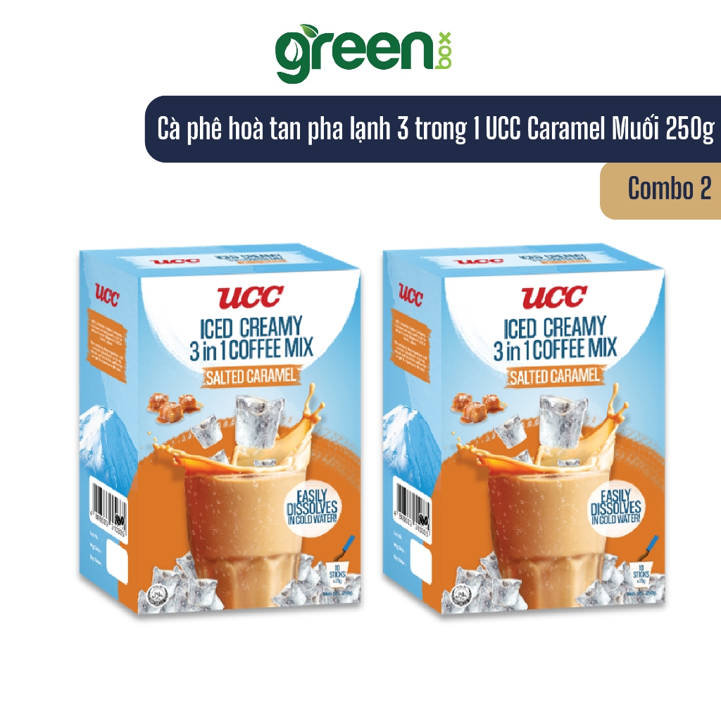 Ảnh Cà phê hoà tan pha lạnh 3 trong 1 UCC Caramel Muối 250g 2