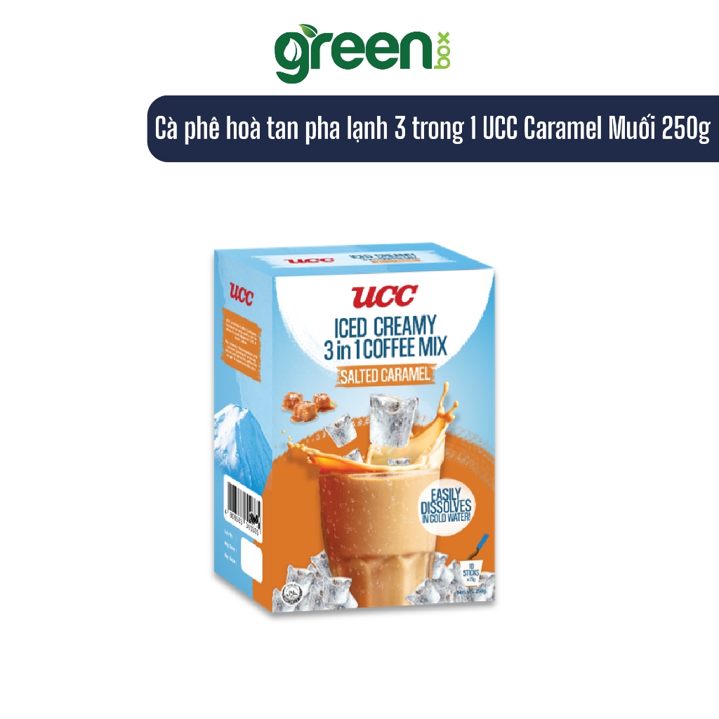 Ảnh Cà phê hoà tan pha lạnh 3 trong 1 UCC Caramel Muối 250g 1