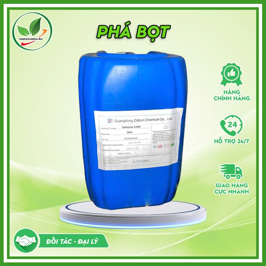 Chất Phá Bọt Defoamer E- 019. Thùng 25kg