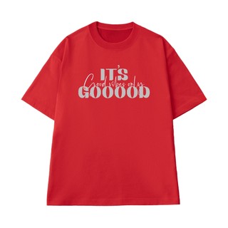 Áo Thun NGỐ TEE It's Good Vibes Only Gooood Form Rộng Chất Vải Cotton Mềm Mịn Thoáng Mát