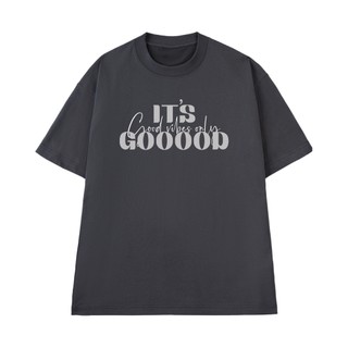 Áo Thun NGỐ TEE It's Good Vibes Only Gooood Form Rộng Chất Vải Cotton Mềm Mịn Thoáng Mát