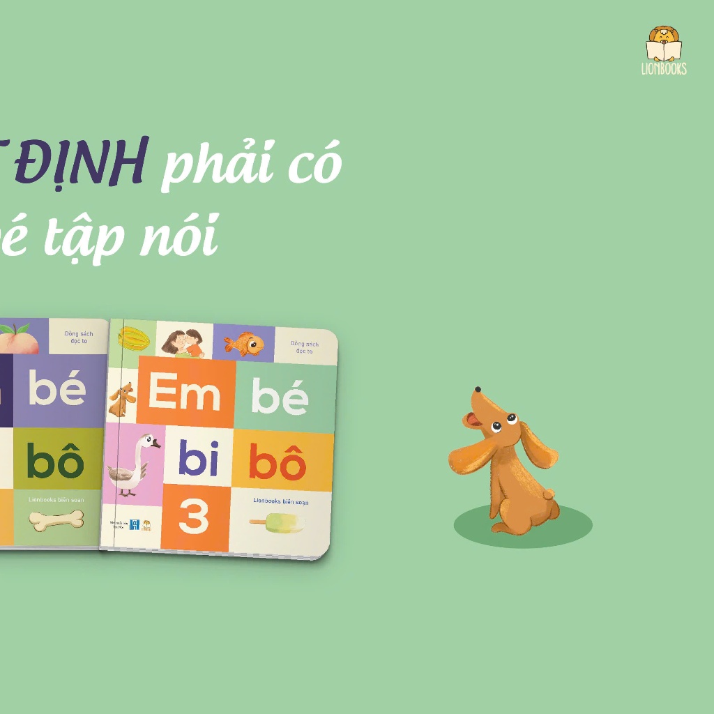 Ảnh Sách Em Bé Bi Bô - Bộ Sách Dành Riêng Cho Em Bé Tập Nói - Lion Books 2