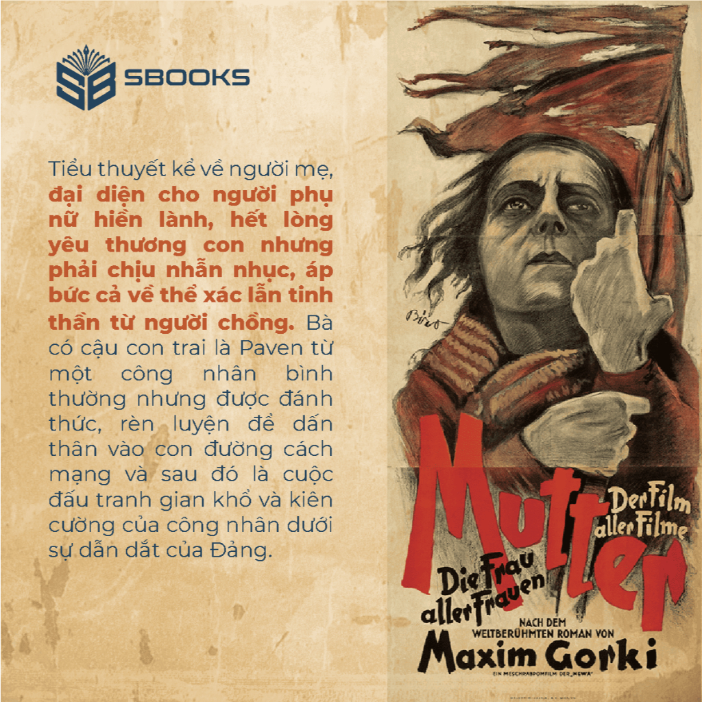 Sách - Người Mẹ - Maxim Gorky - SBOOKS OFFICIAL