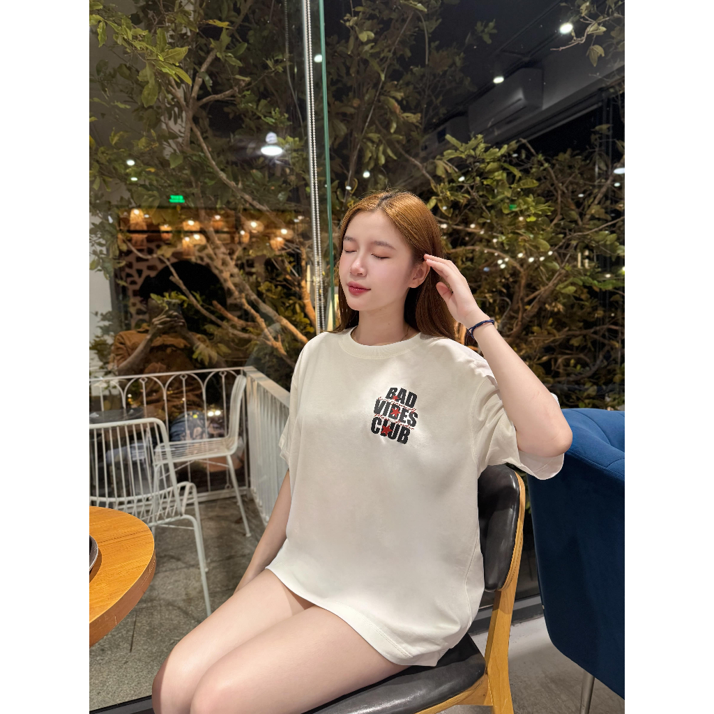Áo Thun localbrand - “ BAD VIBES CLUB ” l Form Boxy Fit/ Oversize - Cotton 100% 260GSM premium MOSS.STU