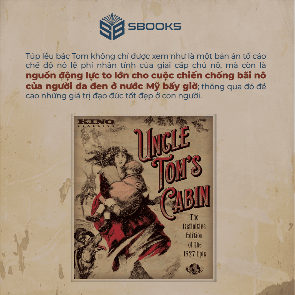 Sách - Túp Lều Bác Tom - Văn Học Nước Ngoài - SBOOKS OFFICIAL
