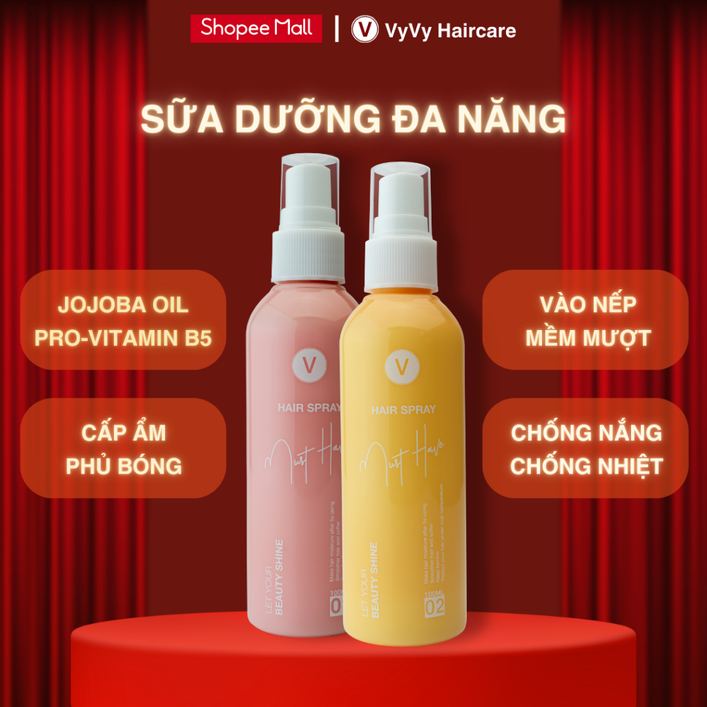 Ảnh Sữa dưỡng đa năng cấp ẩm mềm bóng tóc cấp tốc vyvyhaircare V 100ml 2