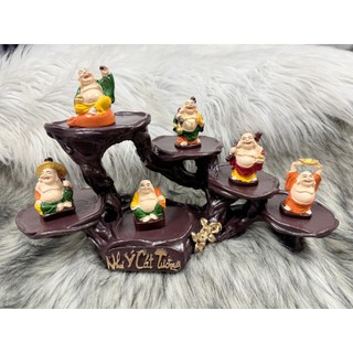 Bộ 6 Tượng Phật Di Lặc tọa đế Như Ý Cát Tường