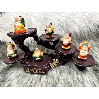 Bộ 6 Tượng Phật Di Lặc tọa đế Như Ý Cát Tường
