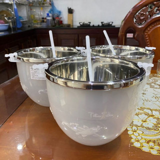 Bát Ướp Lạnh Rượu INOX Tặng Kèm Vá Múc Rượu Dung Tích 1.2 lít
