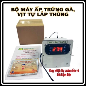 Máy ấp trứng Lắp thùng xốp đảo tay tạo nhiệt dây cacbon ấp trứng gà, vịt, ngan, ngỗng