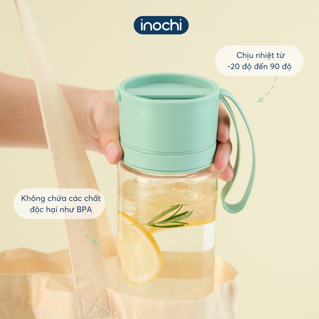 Bình nước thể thao Kita Neat dung tích 1L lớn không BPA, nắp đậy chống rò rỉ, quai xách tiện lợi