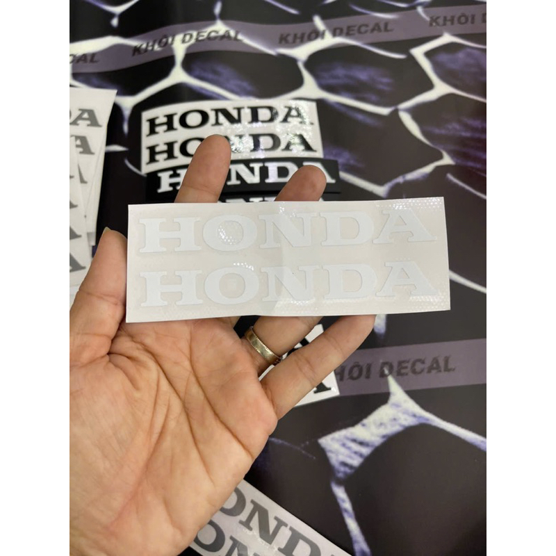 Tem honda 11cm chuẩn mẫu Zin nét( dán bửng xe airblade…)/1 cặp