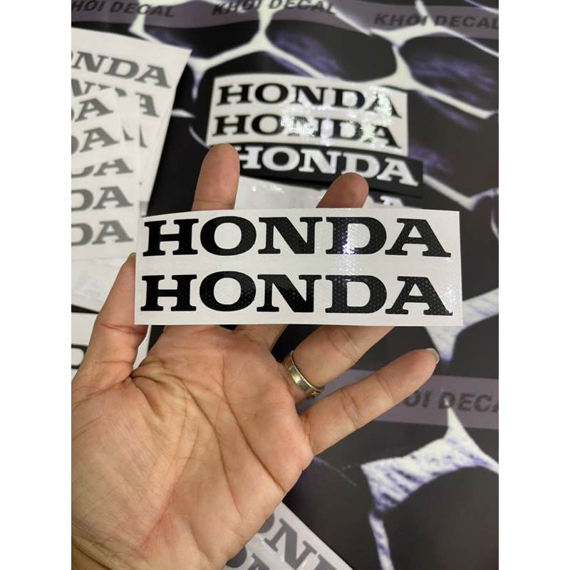 Tem honda 11cm chuẩn mẫu Zin nét( dán bửng xe airblade…)/1 cặp