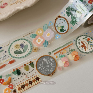 Băng keo washi tape chiết trang trí sổ Orange studio