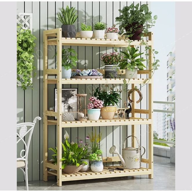 Kệ để cây cảnh mini kệ sen đá, cây xương rồng. Kệ decor trang trí 4 tầng