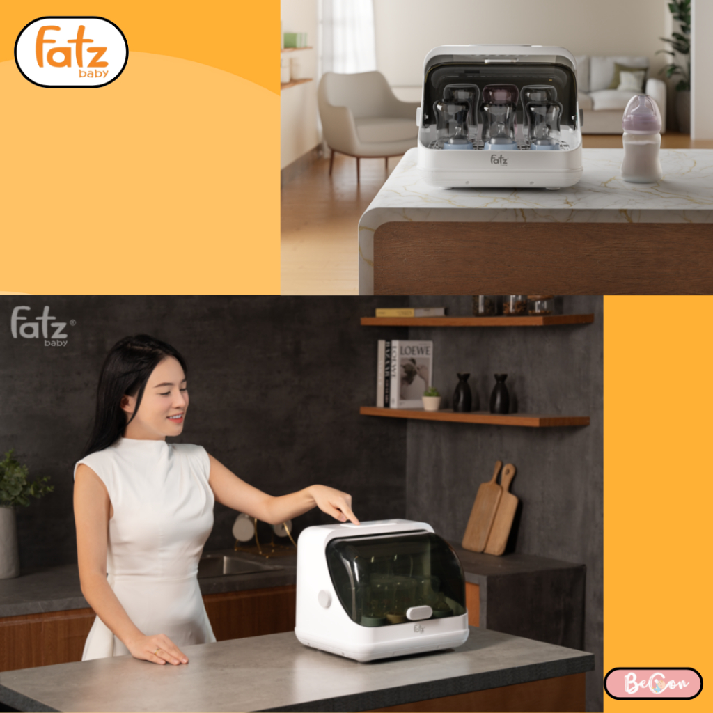 Máy úp bình sữa, tiệt trùng UVC, sấy khô và bảo quản FATZ BABY Tidy 3 FB4601HB dung tích 20 lít