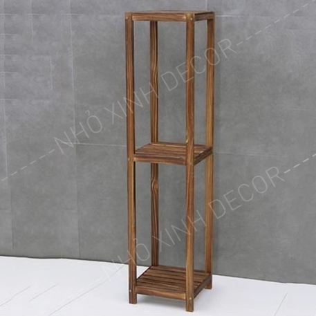 Kệ để chậu cây cảnh kệ sen đá, cây xương rồng. Kệ decor trang trí 1 tầng và 2 tầng