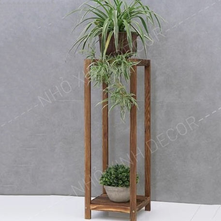 Kệ để chậu cây cảnh kệ sen đá, cây xương rồng. Kệ decor trang trí 1 tầng và 2 tầng