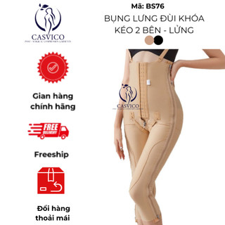 Quần định hình đùi, bụng lưng cao đùi dây khóa kéo 2 bên italy LỬNG