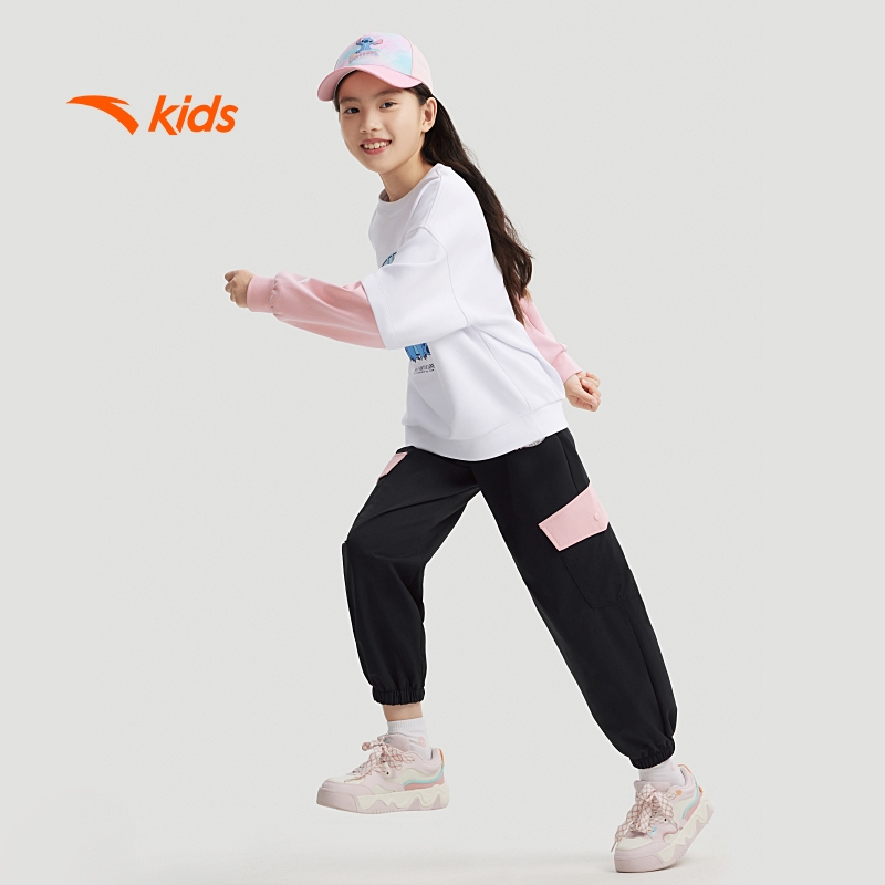 Quần dài thể thao bóng rổ bé gái Anta Kids 3624C1501
