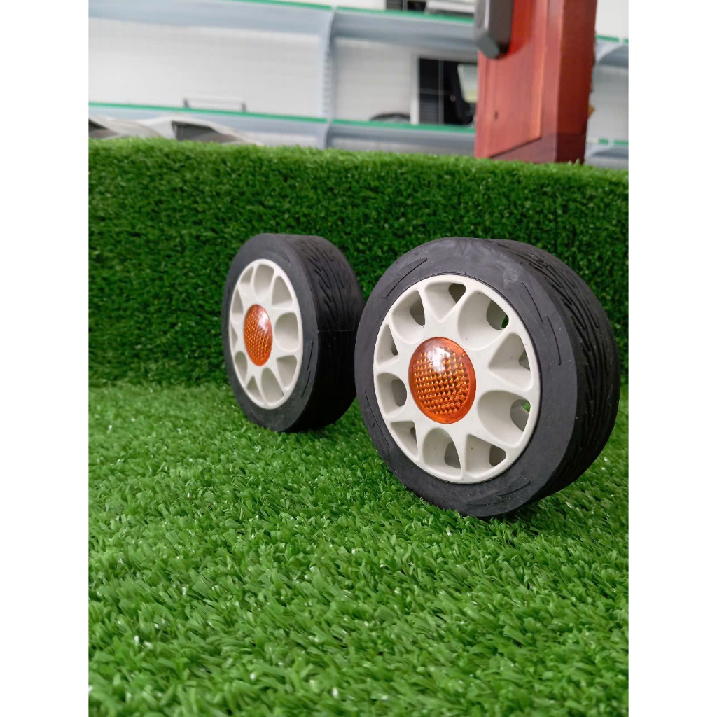 Bánh xe thân cổng xếp nhỏ trục 12mm, bánh xe cao su PA đặc độ bền cao