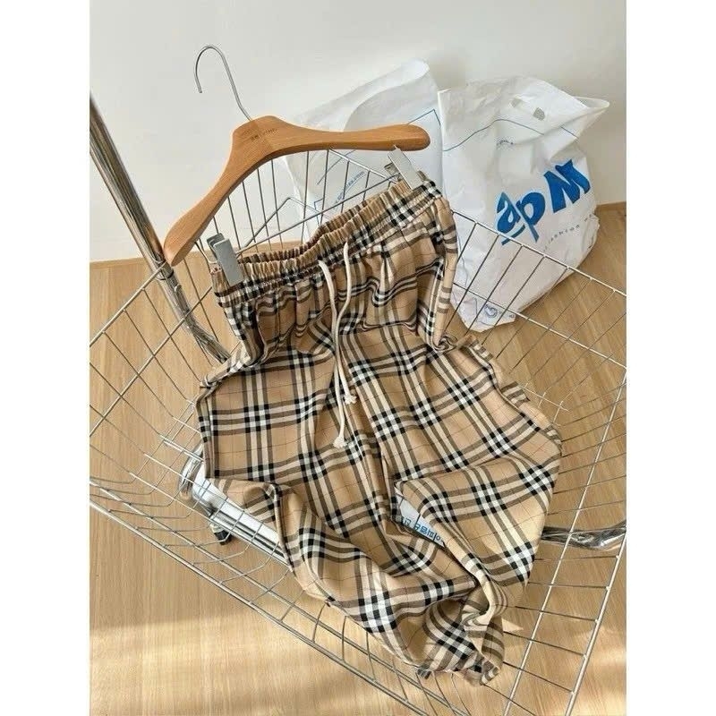 Quần kẻ caro cho Bé Gái Ống suông Phong Cách hàn Quốc Size 35kg-53kg-quần áo giá rẻ