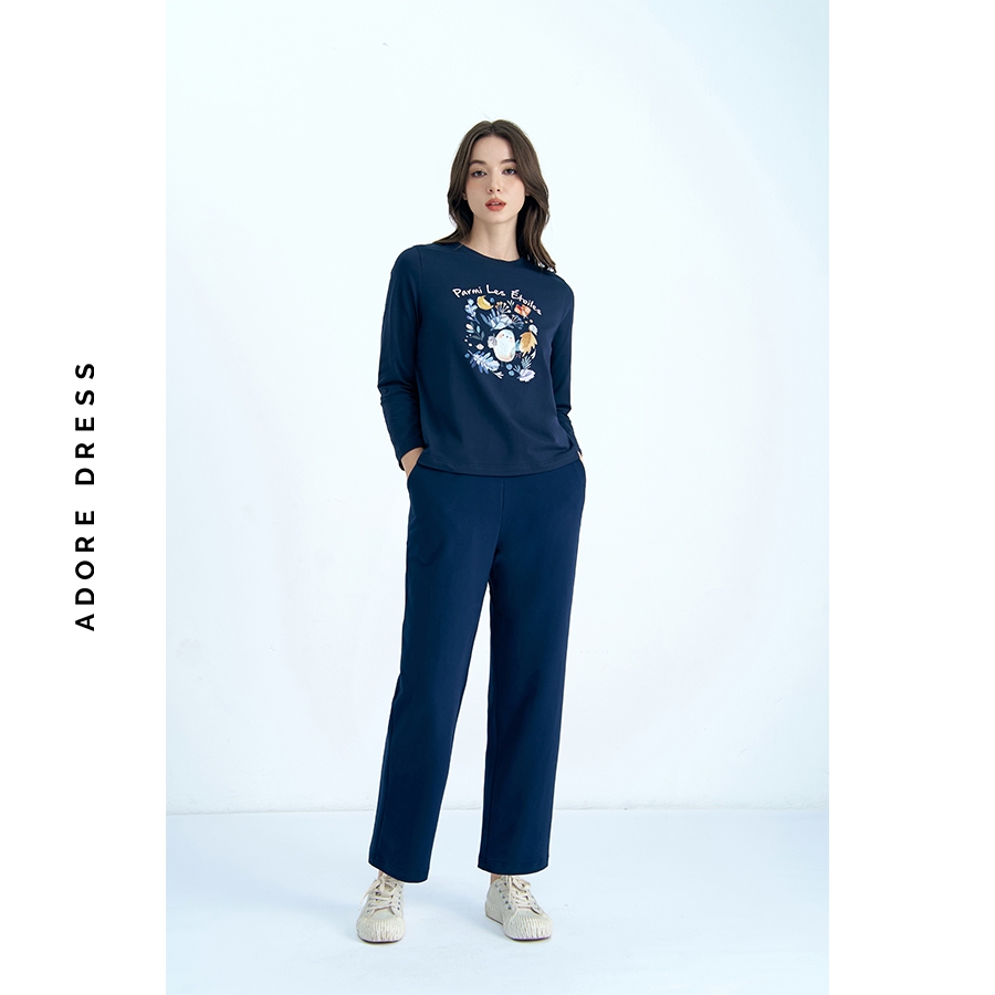 Ảnh 412HO6002- Bộ mặc nhà dài in thân trước ADORE DRESS 2